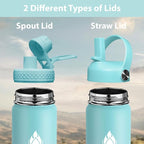 SENDESTAR Stainless Steel Wide Mouth Water Bottle 24oz Double Wall Vacuum - Image 2
