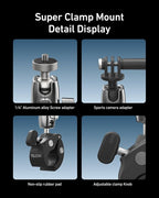 TELESIN Super Clamp Camera Mount - Image 7