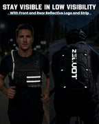 Zelvot Running Vest with 2L Water Bladder, 12L Hydration Backpack with Gear - Image 4