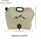 8L/281oz Outdoor Collapsible Water Jug BPA-Free w/Adjustable Faucet - Image 3