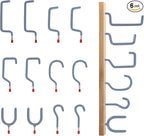 Garage Hooks Heavy Duty, Wall Mounted Steel Tool Hangers by LianRippleLian