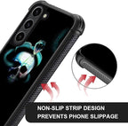 for Samsung Galaxy S23 Case, Skeleton Winding Snake Pattern Graphic Design Girl - Image 4