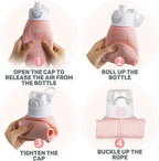 Kemier Collapsible Silicone Water Bottles-750ML, Medical Grade, BPA Free Travel - Image 5