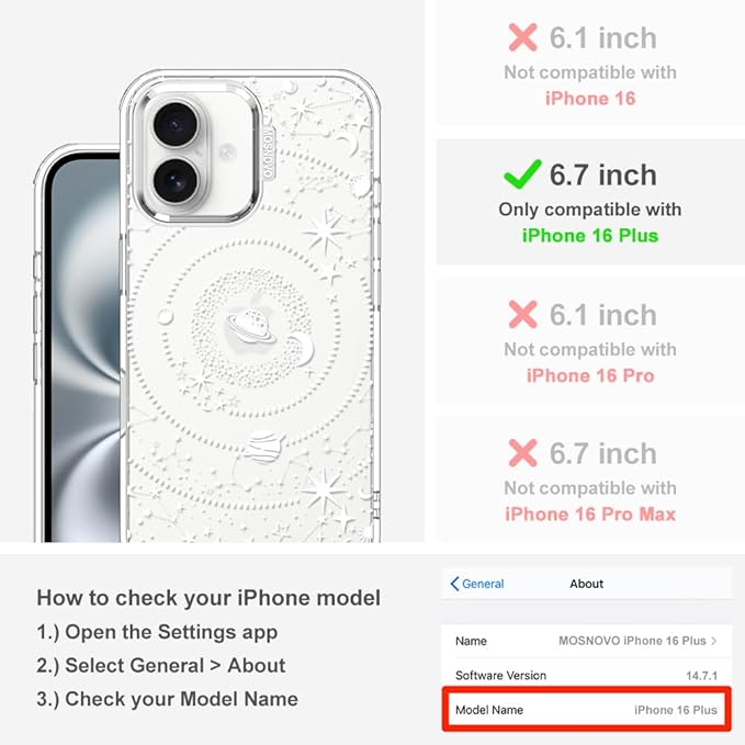 MOSNOVO Case for iPhone 16 Plus - Image 2