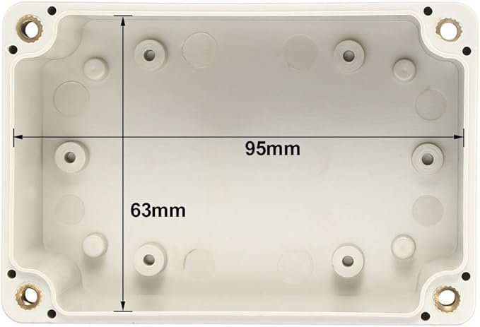 uxcell 100x68x50mm Electronic Waterproof IP65 Sealed ABS Plastic DIY Junction - Image 4