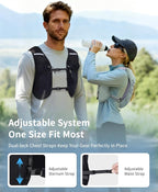 ECOHUB Running Hydration Vest Backpack, Lightweight Hydration Pack Bag Daypack - Image 5