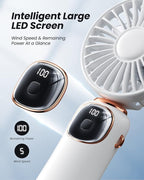 coldSky Portable Handheld Fan, 4000mAh Battery Operated 3 in 1 Multifunction - Image 3