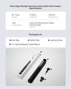 TELESIN 35" Extension Selfie Stick - Image 8