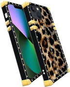 Compatible with iPhone 13 Case, Seamless Gold Chain Leopard Luxury Golden - Image 3