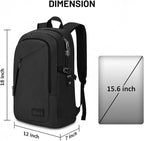 Mancro Business Travel Laptop Backpack, Anti Theft Slim Laptop Bag - Image 3