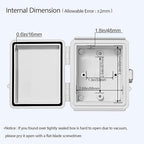 LeMotech Electrical Box, IP67 Waterproof Hinged Cover Stainless Steel Latch - Image 5