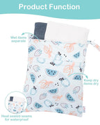 ALVABABY 2pcs Waterproof Wet Dry Bags, Reusable - Image 6