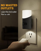 Lyridz Motion Sensor Night Light, LED Night Lights Plug into Wall, 1-150LM - Image 5