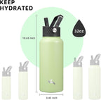 Konokyo 32 oz Insulated Water Bottle Stainless Steel Sport Bottles - Image 5