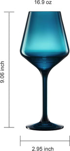 European Style Plastic Crystal Unbreakable Stemmed Wine Glasses | Set of 12 | - Image 4