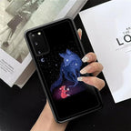 for Samsung Galaxy S20 Case, Galaxy Fox Wolf Pattern Graphic Design Girl Boy - Image 7