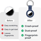 Linsaner Case for AirTag 2nd Gen & 1st Gen, Silicone Holder Keychain Key Ring - Image 5