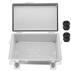Zulkit Junction Box, IP67 Waterproof Electrical Box Hinged Cover Stainless by Zulkit