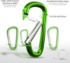 sprookber 4" & 5" Extra Large Aluminum Carabiner D Ring, Caribeener Clips - Image 4