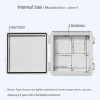 LeMotech Electrical Box, IP67 Waterproof Hinged Cover Stainless Steel Latch - Image 5