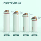 POWCAN 18 oz Travel Water Bottle: 2-in-1 Push-Button Spout & Quick-Flip Straw - Image 8