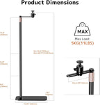 PUTORSEN Universal Projector Stand – Height Adjustable & 360° Rotatable Mount - Image 6