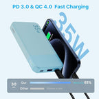 NOBIS Portable Charger, 10000mAh Power Bank Fast Charging, Battery Pack - Image 2