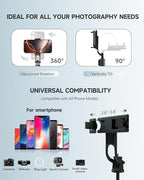 71” Phone Tripod & Selfie Stick, Portable All in One Extendable Cell Phone - Image 5