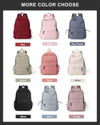 BJLFS Black School Backpack for Girls Women, Waterproof High School Book Bag - Image 7