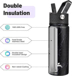 Konokyo 18 oz Insulated Water Bottle Stainless Steel Sport Bottles - Image 4