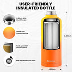 RAYMYLO Insulated Water Bottle 87 oz, Triple Wall Vacuum Stainless Steel - Image 5