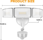 LUTEC 2 Pack 74W 8000 Lumen Motion Sensor Outdoor Lights, 5000K Daylight - Image 7