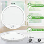 zemty 2Pack 9inch Motion Sensor Ceiling Lights Wired, 18W 1800lm 3CCT/3 - Image 5