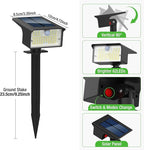 Nipify Solar Spot Lights Outdoor Motion Sensor, 3 Modes Solar Landscape - Image 7