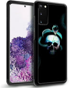 for Samsung Galaxy S20 Case, Skeleton Winding Snake Pattern Graphic Design Girl - Image 5