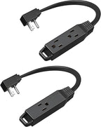 DEWENWILS Flat Plug Extension Cord, 1 FT 16/3 Awg Grounded Power Cable by DEWENWILS