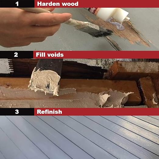 PC-Products Wood Repair Epoxy Paste and Wood Hardener Kit, PC-Woody 6 oz and - Image 3