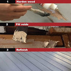 PC-Products PC-Woody Wood Repair Epoxy Paste, Two-Part 12 oz, and PC-Petrifier - Image 3