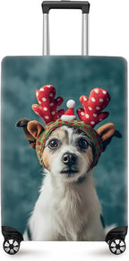 ANNA QUEEN Christmas Dog Luggage Cover, Cute Puppy by ANNAQUEEN
