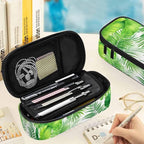 Palm Leaves Pencil Case Green Tropical Plant Pencil Bag Pen Markers Pouch - Image 5