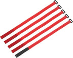 MECCANIXITY 5Pcs Reusable Battery Tie Down Straps, 0.8x20" Red Nylon by MECCANIXITY