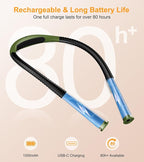 Gritin Book Light, Eye Caring 4-Color & 5-Brightness Neck Light Reading Light- - Image 8