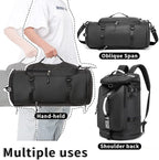 Gym Duffle Bag Waterproof black Laptop Backpack Suitable - Image 7