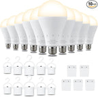 DEBAOBULB 10 Pack Rechargeable Emergency Light Bulbs, Battery Powered LED Light by DEBAOBULB