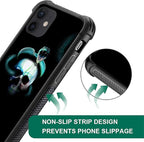 for iPhone 12/12 Pro Case, Skeleton Winding Snake Pattern Graphic Design Girl - Image 5