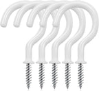 Cup Screw Hooks, 1-1/2 Vinyl Coated Ceiling 45 Pack Screw in Hooks Plant Hanger by DRTDERUITAI