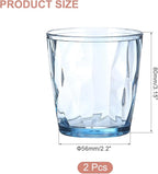 uxcell 7oz Acrylic Drinking Glasses, Sky Blue - Image 2