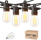Svater Outdoor String Lights LED 25 FT, Patio Lights by Svater