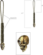 Handmade Lanyards with Brass Beads – Paracord 550 Survival Gear Leash - Image 2