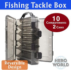 Fishing Tackle Box Set – 2-Pack Double-Sided Reversible Lure Organizer - Image 2